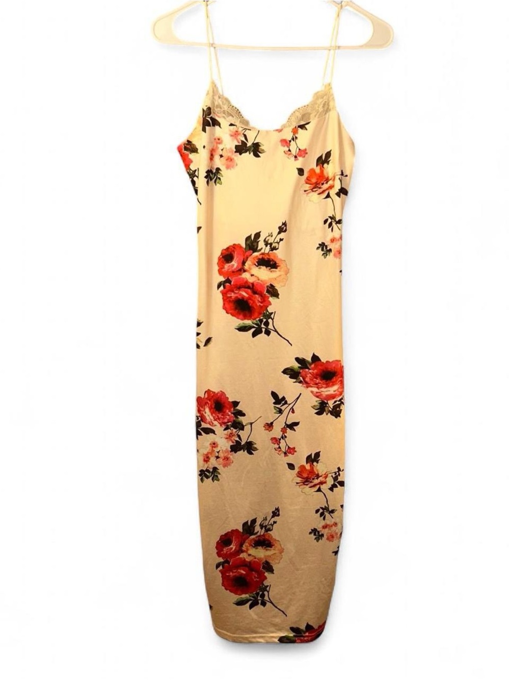 Floral Slip Dress with lace y2k fairy dress